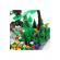 Set de constructie pentru copii, 250 bucati, asortate, Block Tech, Plante, R65-1044