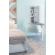 Cabinet cu masa de calcat si oglinda, alb, GLI08035