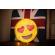 Banner decorativ cu LED heart eyes emoji , VIVO