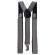 Bretele Suspenders negru argintiu,VIVO