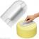 Paleta din plastic,semirotunda pentru nivelare fondant, 14.8cm X 8.3cm,Vivo