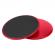 Discuri fitness alunecare 17.8cm, Discuri Fitness glisante , Rosu/negru, 2 buc