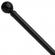 Galerie extensibila din otel, pentru perdea, 180-340 cm, grosime 25-28 mm, negru, Vivo