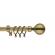 Galerie extensibila din otel, pentru perdea, 90-160 cm, grosime 28 mm, Antic Brass , Vivo
