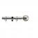 Galerie extensibila din otel, pentru perdea, 90-160 cm,grosime 28 mm, crom , Brushed Chrome Vivo
