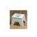 Scaun tip taburet pliabil, 20 X 25 cm, Alb, Kingfisher