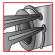 Cleste pentru sigurante de exterior, varf drept,7