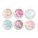 Set 6 decoratiuni unghii, Global Fashion, paiete confeti, Multicolor