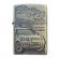 Bricheta tip zippo, 3d relief, metalica, king of 4wd m1
