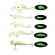 Set vobler 5 piese fluorescent pentru pesti pradatori, avx-ag103c