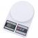 Cantar de bucatarie, electronic, display lcd 2 inch, functie tara, maxim 10 kg, alb, 24x17x4 cm