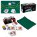 Poker cu 200 chips poker in cutie metalica, buton dealer, jetoane 4 culori de 1, 5 10 si 25,  carti joc