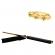 Set baston telescopic ideallstore® 65 cm si box craniu auriu