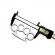 Set baston telescopic negru 50 cm +  box argintiu 0.5 cm grosime