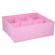 Organizator pliabil pentru sertare cu 6 compartimente, roz, 40cm x 37cm x 14cm Vivo