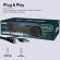Soundbar gaming, 33 x 7.5 x 5.5 cm, cu cablu de 117 cmm, negru, GamerX, ELE6224OB