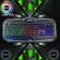 Tastatura mecanica pentru gaming cu iluminare RGB, cu cablu de 140 cm, negru, GamerX, ELE6214OB