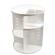 Organizator produse cosmetice, Alista Home, Rotativ 360 de grade, machiaj, plastic - Alb