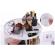 Organizator produse cosmetice, Alista Home, Rotativ 360 de grade, machiaj, plastic - Alb