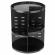 Organizator produse cosmetice, Alista Home, Rotativ 360 de grade, machiaj, plastic, negru
