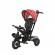 Tricicleta pentru copii, zippy air, control parental, 12-36 luni (culoare: ruby)