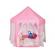 Cort de joaca pentru copii - KOTYS® - cu perdele, roz, inaltime 140 cm