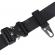 Curea tip militar, neagra, ajustabila - KOTYS® - foarte rezistenta, 125cm, cupla rapida din aliaj special, set cu carabina dedicata inclusa