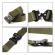 Curea tip militar, verde kaki, ajustabila - KOTYS® - foarte rezistenta, 125cm, cupla rapida din aliaj special, set cu carabina dedicata inclusa