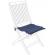 Perna scaun din textil albastru poly 42 cm x 44 cm x 4 h