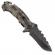 Briceag de vanatoare ideallstore®, marine corporation, 22.5 cm, otel inoxidabil, negru