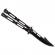 Briceag fluture ideallstore®, modern blade, otel inoxidabil, 22 cm, negru