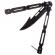 Briceag fluture ideallstore®, modern blade, otel inoxidabil, 22 cm, negru