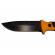 Cutit de vanatoare ideallstore®, survival king, 21.5 cm, otel inoxidabil, portocaliu, husa inclusa