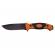 Cutit de vanatoare ideallstore®, survival king, 21.5 cm, otel inoxidabil, portocaliu, husa inclusa