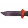 Cutit de vanatoare ideallstore®, survival king, 25 cm, otel inoxidabil, portocaliu, husa inclusa