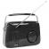 Radio reto portabil 15w cu functie bluetooth, aux - negru