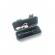 Lanterna cu incarcare usb, doua leduri, negru, reglabila, aluminiu, 9x2.5x2 cm