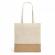 Sacosa din bumbac 100%, detalii iuta,  37 x 41 cm, manere 65 cm, gri
