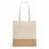 Sacosa din bumbac 100%, detalii iuta,  37 x 41 cm, manere 65 cm, gri