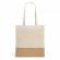 Sacosa din bumbac 100%, detalii iuta,  37 x 41 cm, manere 65 cm, gri