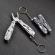 Cleste breloc multifunctional pliabil, 10 functii, gri