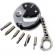 Breloc multifunctional surubelnite din otel inoxidabil, negru
