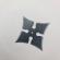 Stea ninja pentru aruncat la tinta, 4 colturi, 6 cm, negru, husa