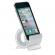 Suport plastic pentru telefon mobil cu strat transparent, 5,5 x 5,5 x 5 cm