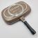Tigaie dubla dessini grill dreptunghiulara, aluminiu, interior antiaderent, garnitura silicon, 36 cm, maro