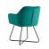 Set 2 scaune tip fotoliu catifea- green