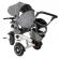 Tricicleta si carucior pentru copii premium trike fix v3 culoare gri