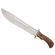 Cutit de vanatoare ideallstore®, wood specialist, 40.5 cm, otel inoxidabil, maro, husa inclusa