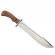 Cutit de vanatoare ideallstore®, wood specialist, 40.5 cm, otel inoxidabil, maro, husa inclusa