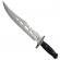 Cutit de vanatoare ideallstore®, unity blade, 36 cm, argintiu, teaca piele inclusa